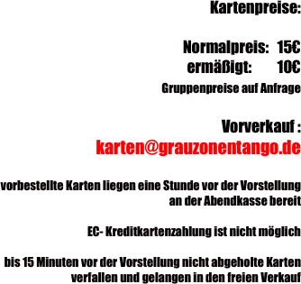 Kartenpreise: